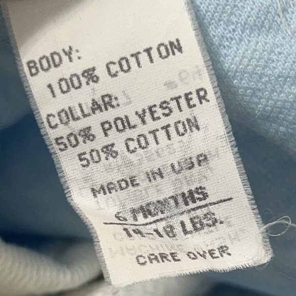 BABY DIOR Embroidered Romper Train Bodysuit One-Piece Jumper Outfit Size 6M - Picture 7 of 8